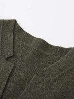 Chaqueta deportiva de lana para hombre, cárdigan de Cachemira con cuello en V informal a la moda, Chaqueta deportiva suave de punto de lana para otoño e invierno - details 25