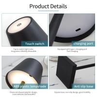 Lámpara de mesa LED recargable, Interruptor táctil, luz nocturna regulable en 3 colores, decoración creativa para Bar, Club, cena, iluminación ambiental - details 3