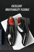 Brock en relieve oxfords zapatos de cuero para hombre - details 0