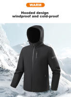Chaqueta de forro polar Softshell para hombre, impermeable, cortavientos cálido, senderismo, Camping, escalada, chaquetas de invierno, 23661A - details 3