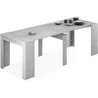 Mesa de Comedor Extensible Acabado en Gris Cemento Ideal para Sala de Estar o Cocina - details 0