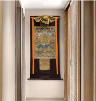 Cuadro de pared Tangka de Buda Tara verde, imitación tántrica Xizang, pintado a mano, murales decorativos tibetanos para el hogar, veintiuno - details 7