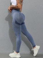 Pantalón de Yoga de cintura alta para mujer, ropa deportiva para correr, ciclismo y gimnasio, pantalones adelgazantes y levantamiento de cadera, mallas de Color sólido - details 13