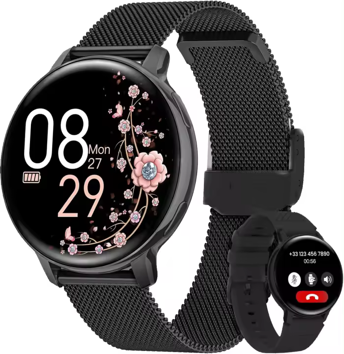 Reloj inteligente NFC 2025 con función de llamada HD, más de 120 modos deportivos para Android e iOS, regalo para mujer, monitor de frecuencia cardíaca y presión arterial, reloj inteligente para damas. - 1