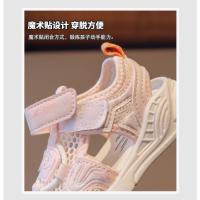 Verano nuevo bebé niño sandalias suela suave funcional zapatos bolsa cabeza anti-kick bebé niña zapatos - details 2