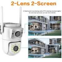 Cámara Tuya 10MP De Doble Lente 5G Wifi PTZ Para Exteriores 4K Con Doble Pantalla, Protección De Seguridad, Cámaras IP, Visión Nocturna A Color, Videovigilancia - details 1