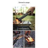 Utensilios de cocina para acampar al aire libre, utensilios de cocina, pinzas para servir, pinzas para barbacoa, pinzas para comida, pinzas para comida para barbacoa de acero inoxidable - details 6