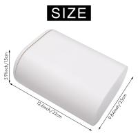 Cubo de basura de plástico estrecho para cocina, papelera tipo prensa para inodoro, cesta de basura para baño, blanco - details 3