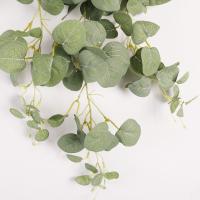 75cm hoja de eucalipto Artificial vid elegante hecho a mano hiedra guirnaldas para colgar en la pared plantas falsas de tacto Real jardín interior al aire libre - details 4