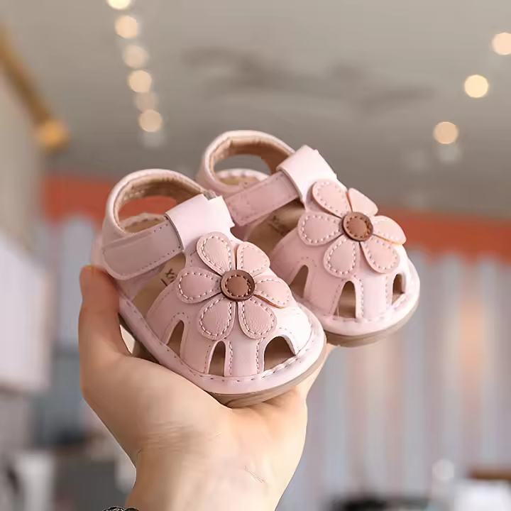Sandalias de Verano Suaves Antideslizantes para Niños Pequeños Zapatos de Bebé de 0-2 Años para Niños y Niñas - 1