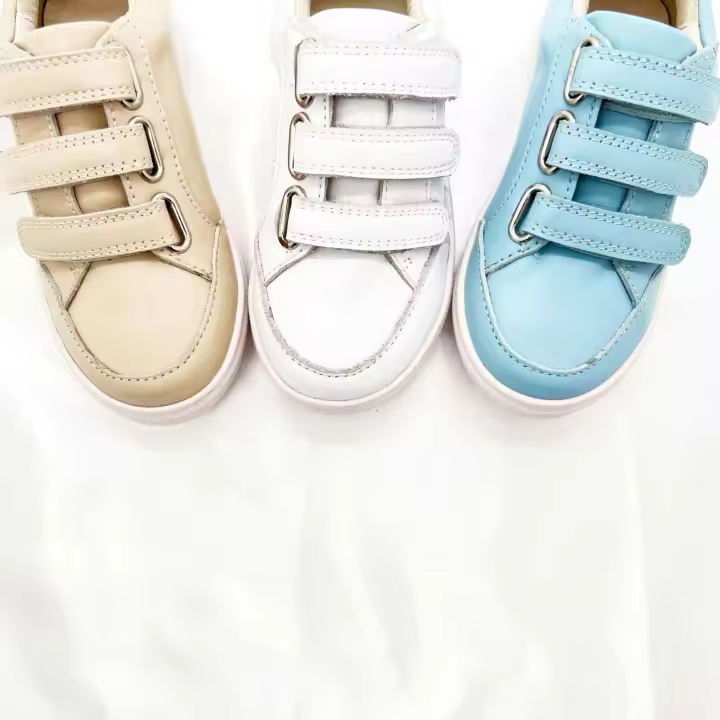 Zapatos infantiles de cuero genuino de tendencia de moda profesional. - 1