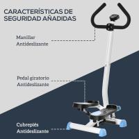 Máquina de Step Stepper Fitness en Casa para Escaleras con Pantalla LCD Manillar y Pedales Antideslizantes Equipo de Ejercicio para Gimnasio Oficina 55x44x108 cm - details 25