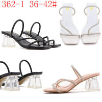 Pantuflas sencillas de tacón alto con tanga fina y diamantes de imitación - details 17