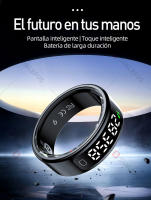 SANLEPUS R11C Anillo inteligente para hombres y mujeres con pantalla, que registra pasos, frecuencia cardíaca, calorías, sueño y estrés 24/7, incluye estuche de carga, aplicación QRing compatible con Apple y Xiaomi - details 0