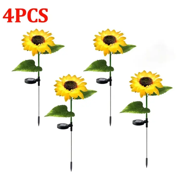 Luces de Girasol Solar RXUNS 4-10pc ABS Plástico Iluminación Solar Eficiente en Energía - 1