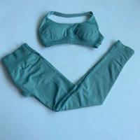 Conjunto de Yoga Sin Costuras Top con Sujetador Camisola Traje Deportivo de Cintura Alta - details 8