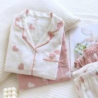 Nuevo Conjunto De Pijamas Primavera/Otoño Para Mujer Algodón 100% Manga Larga Pantalones Largos Estilo Dulce Y Amoroso - details 19