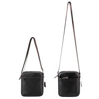 Bolso bandolera suave de piel de becerro auténtica para hombre informal - details 13