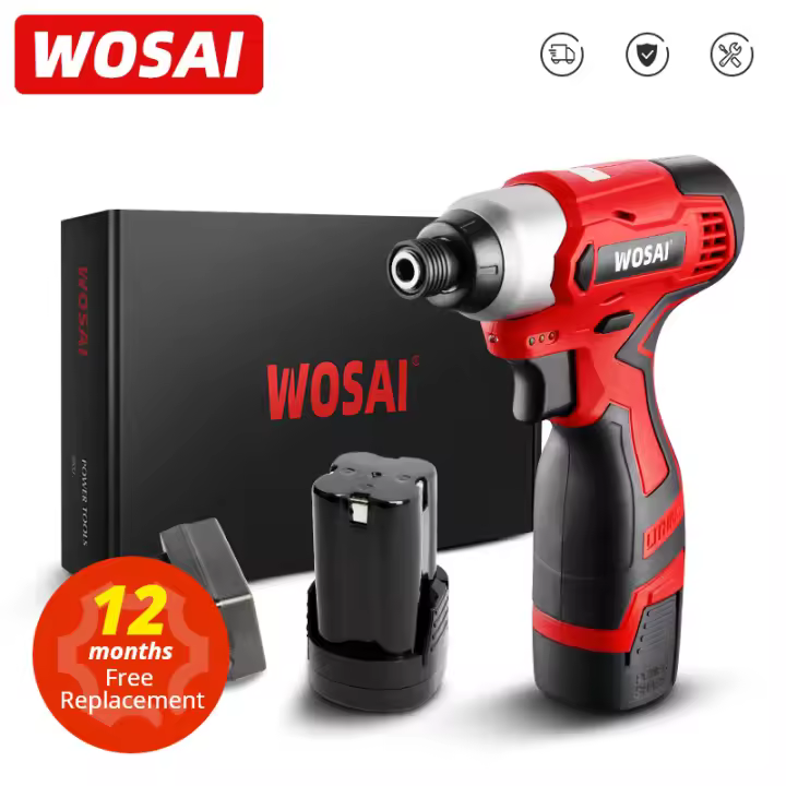 Taladro Eléctrico WOSAI 16V Destornillador 100N.m Herramienta de Impacto Inalámbrica Multifuncional para el Hogar con Batería Normal de Buena Herramienta de Potencia MT-SER - 1