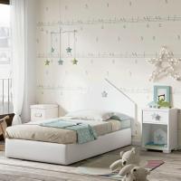 Blanca con Estrella Azul-Gris, 56x40x33cm (Alto x Ancho x Fondo), Dormitorio Infantil, Molo Sweet - details 1