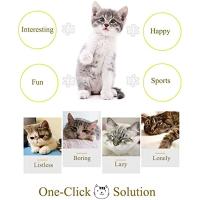 ATUBAN Automatic Cat Toys with Feather Wand , Interactive Cat Toys Mice for Indoor Cats/Kittens , Smart Sensing Mouse Cat Toys - details 7