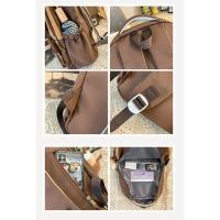 Nueva y bonita versión coreana de la mochila del campus ins para estudiantes femeninas de primaria y secundaria de gran capacidad, mochila ancha con correa para el hombro fuerte y duradera. - details 35