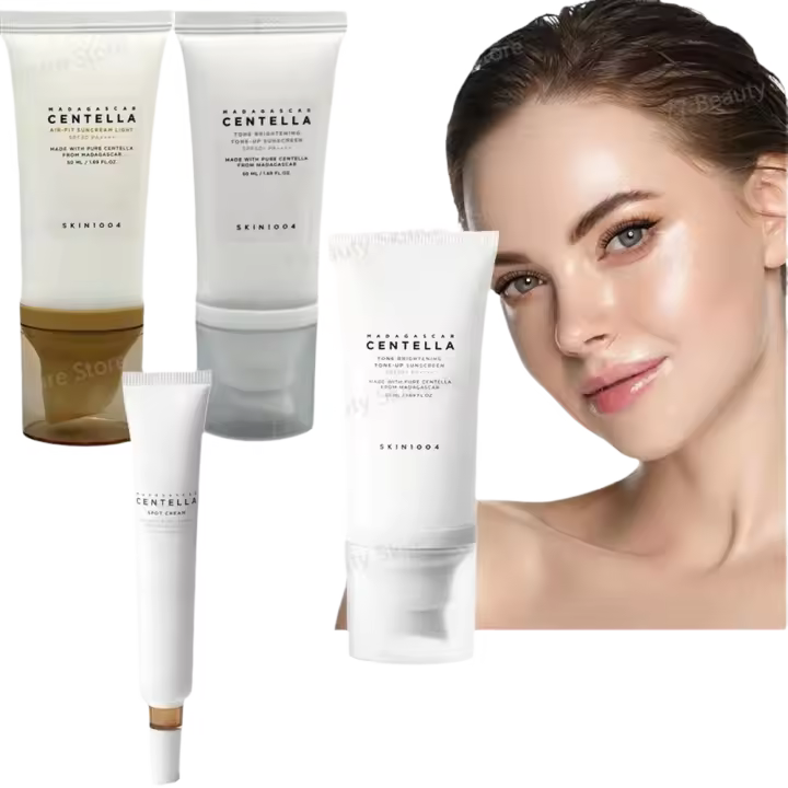Crema Facial de Centella Asiatica Hidratante, Iluminador, Masajeador Suave - 1