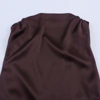 Vestido largo de satén texturizado sin espalda, versátil y a la moda para mujer, nuevo estilo 8391052 - details 2