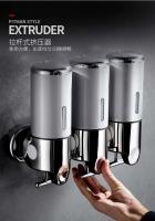 Recipiente de champú líquido manual cuadrado de pared, dispensador de jabón y gel, accesorios de baño, 500ml, 1-3 UDS. - details 4