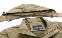 Chaqueta de Nylon para Hombres CHAIFENKO Abrigo Ligero con Múltiples Bolsillos - details 6