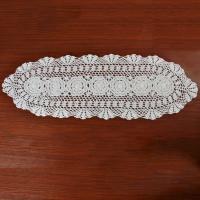 Camino inspirado en crochet vintage, manteles decorativos de algodón, mantas de mesa de comedor, decoración del hogar para hoteles y bodas - details 7