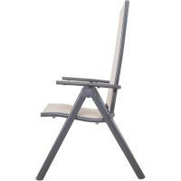 Silla plegable de aluminio Korfu, 67 x 59 x 113 cm, Carbón - details 67