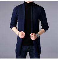 Sweater Coats Men New Fashion Autumn Men's Slim Long Solid Color Knitted Jacket Fashion Men's Casual Sweater Cardigan Coats - details 10
