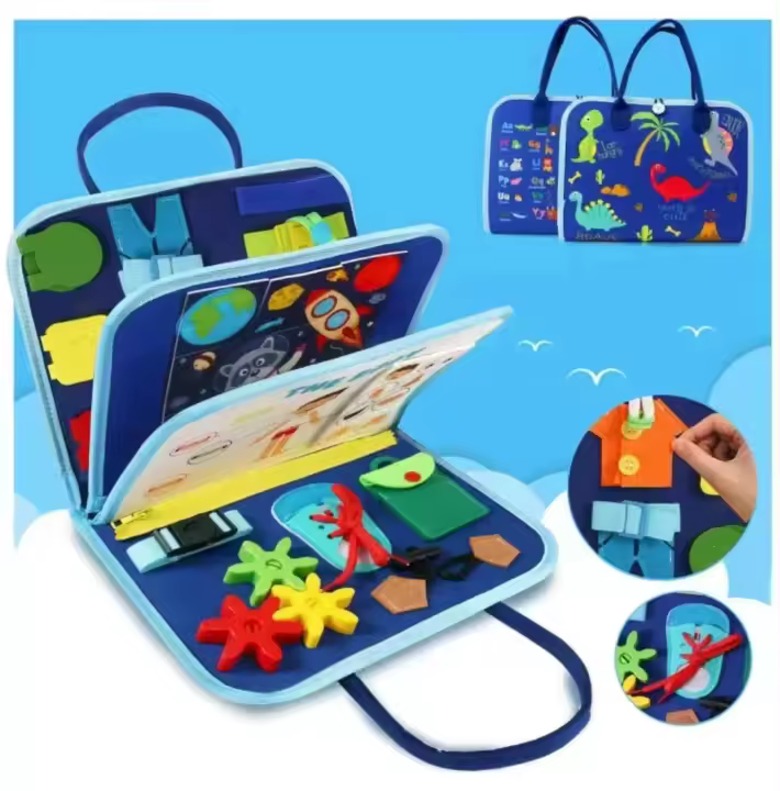 Venta al por mayor, nuevo tablero de fieltro para niños, lanzadera Monterey para niños, juguete de educación temprana, tablero de aprendizaje de fieltro - 1