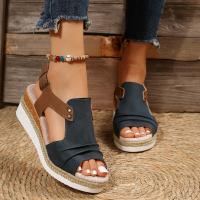 Sandalias de tacón de cuña para mujer, zapatos de verano - details 6