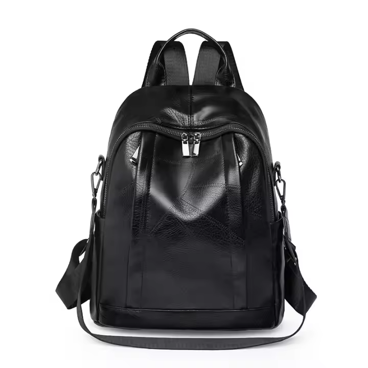 Mochila De Cuero pu para mujer, bolso de hombro femenino, mochila de viaje vintage, mochila de trabajo informal, regalo - 1