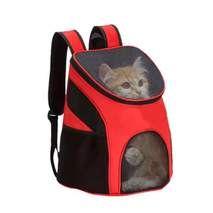 Mochila plegable y respirable del gato y del perro, bolso que lleva del viaje del animal doméstico - 1