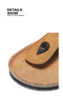 Zapatillas para hombre, zapatos informales de verano para la playa al aire libre, sandalias para caminar, cómodas, ligeras, de lujo, de diseñador, de cuero, a la moda - details 5