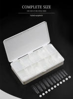 Kit de Punzas de Nuez Medianas y Largas Arte Clavo Clear Soak Off para Uñas Falsas Presión Completa Gel de Extensión de Uñas - details 4