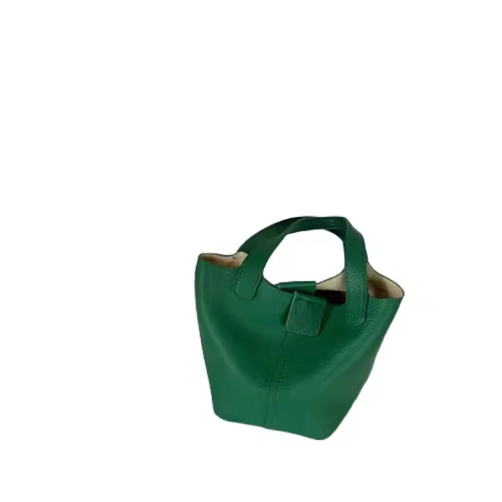 Bolso de cubo portátil de textura suave, cesta de verduras pequeña personalizada, bolso cruzado informal, versión coreana - 1