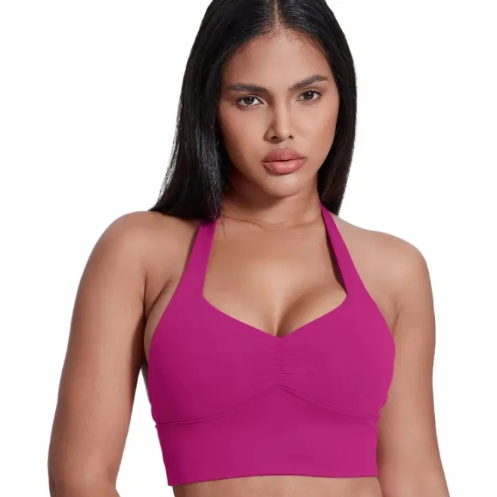 Sujetador deportivo de alto soporte para mujer, Top de Yoga, ropa deportiva elástica de secado rápido - 1