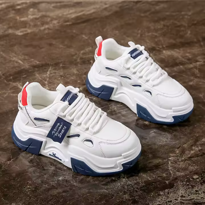 Zapatos de plataforma de estilo coreano Ins para papá, zapatillas para correr para estudiantes, primavera 2025, ocio, Jc087 - 1