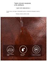 Mochila para mujer de gran capacidad, bolso de viaje a la moda, bolso de viaje con textura de cuero suave de PU - details 0