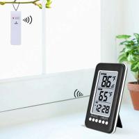 Termómetro inalámbrico digital LCD para interiores y exteriores, termómetro con pantalla de reloj de 12/24 horas y transmisor - details 7