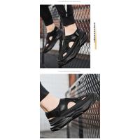 Zapatos finos transpirables para hombre, Sandalias informales a la moda, antideslizantes para exteriores, Sandalias de playa con plataforma, 2024 - details 5