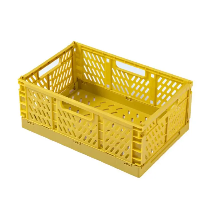 Caja de almacenamiento plegable confiable, cajón organizador apilable S/M/L, cajas Pastel duraderas y coloridas para el hogar - 1