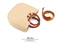 Bolso tejido redondo Pa Half Japan Southeast Asian City Leisure Resort Beach - details 4