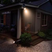 4 Unidades Foco Solar, Luces Solares Impermeables Exterior, Luz de Jardín, 2 Modos de Iluminación Opcionales, ángulo de 180 °   Ajustable, Luz de Proyecto Solar para Entrada, Camino. - details 35