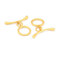 Anillo redondo de latón de Color dorado de 18K, cierre de palanca circular O, cierres de conexión para pulsera, suministros para fabricación de joyas, accesorios Diy - details 18