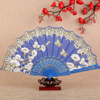 12 piezas elegante acordeón chino tradicional, estampado floral, estilo oriental retro, plegable, para bodas, danza, fotografía, accesorios para vestidos largos - details 5